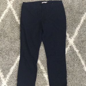Navy Blue Dress Pant w Little White Dots